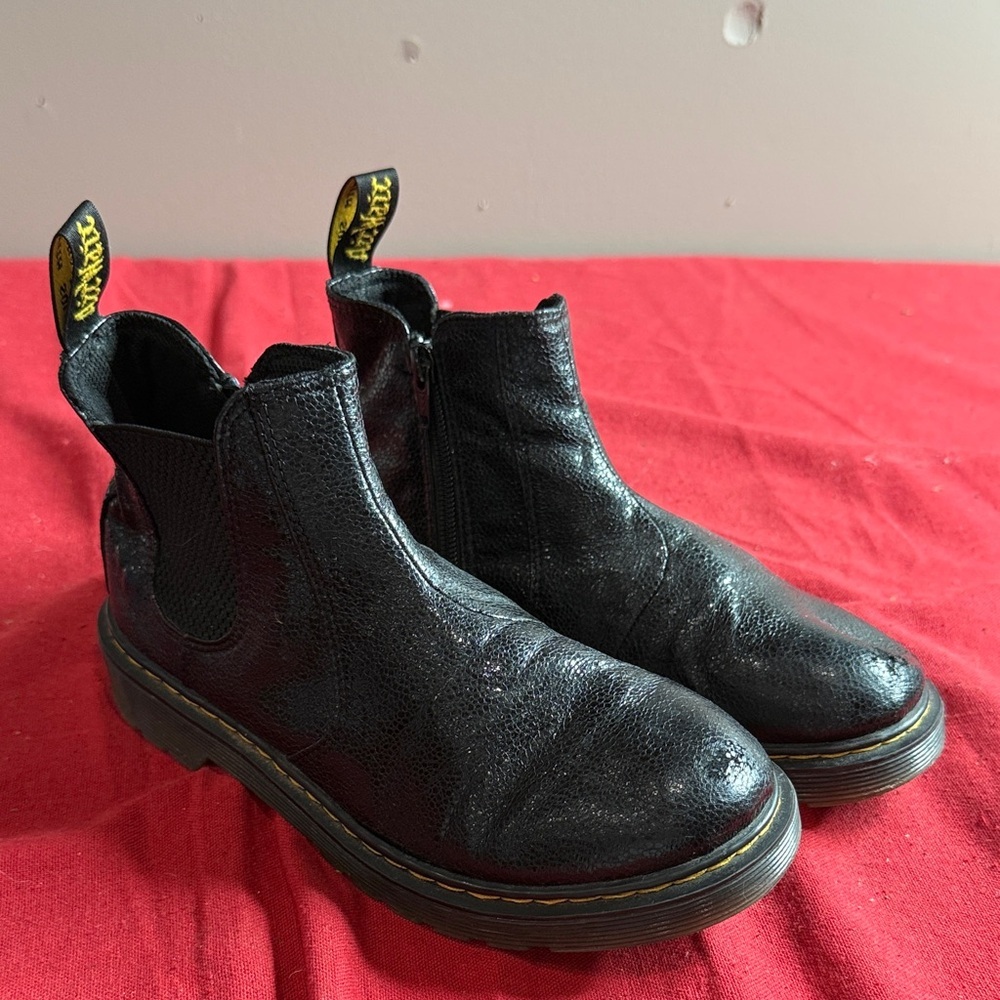 Dr. Martens Shiny Black Leather Boots